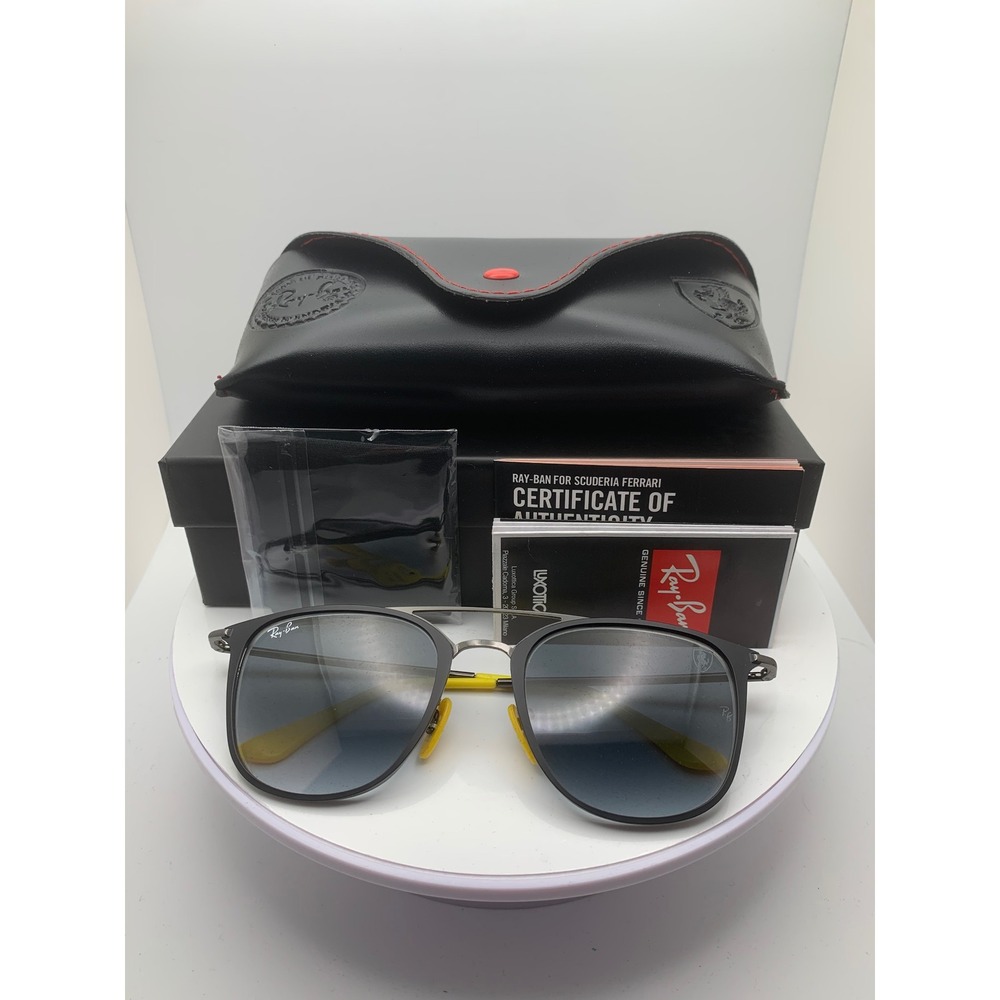 NIB Ray-Ban Scuderia Ferrari Sunglasses RB3601M F023/71 Gunmetal Grey Gradient
